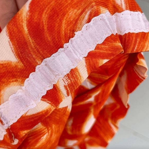 Vintage Painterly Swirl Dress • Pleated Skirt - Picture 7 of 7